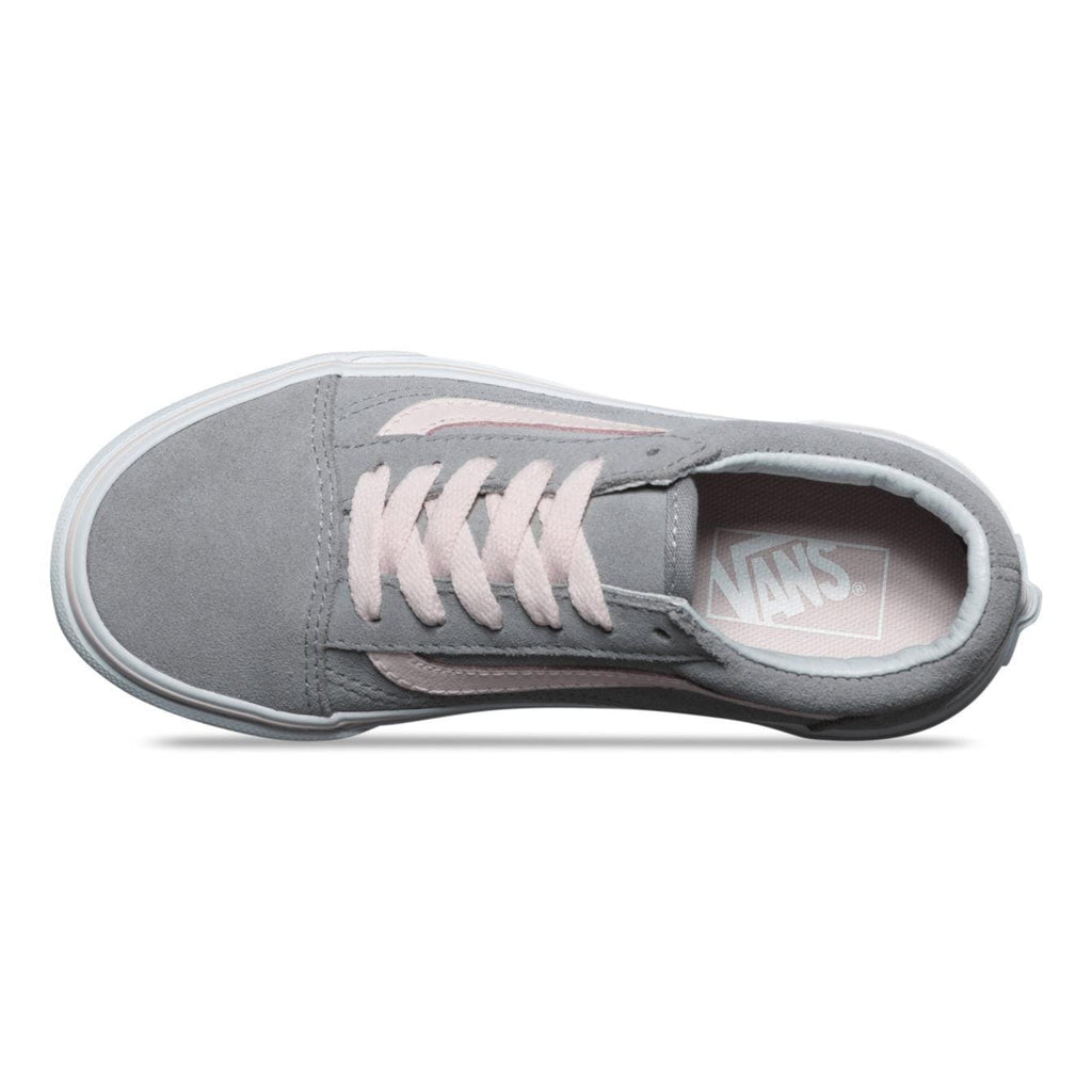 Vans Kids Old Skool (Suede) Alloy Heavenly Pink True White - 50-50 Skate Shop