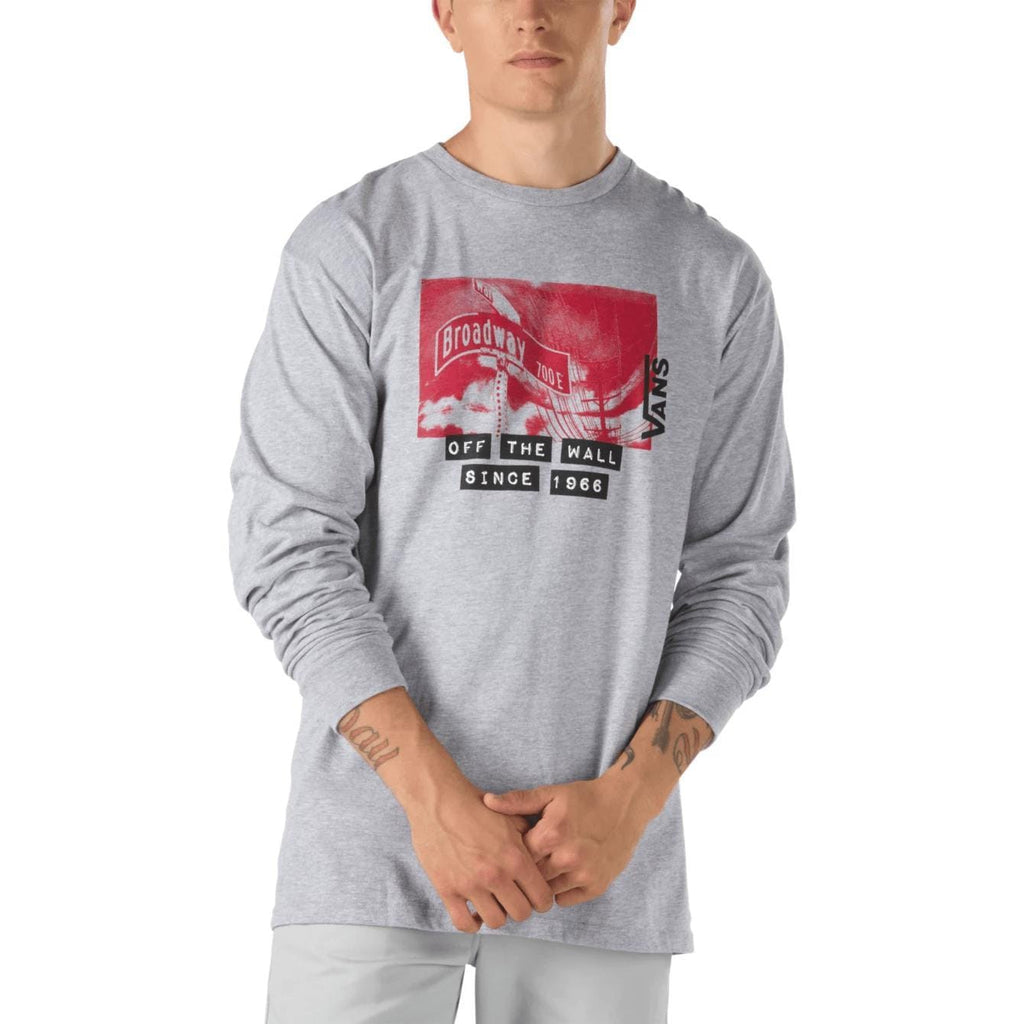 Vans x Baker Long Sleeve Tee Athletic Heather - 50-50 Skate Shop