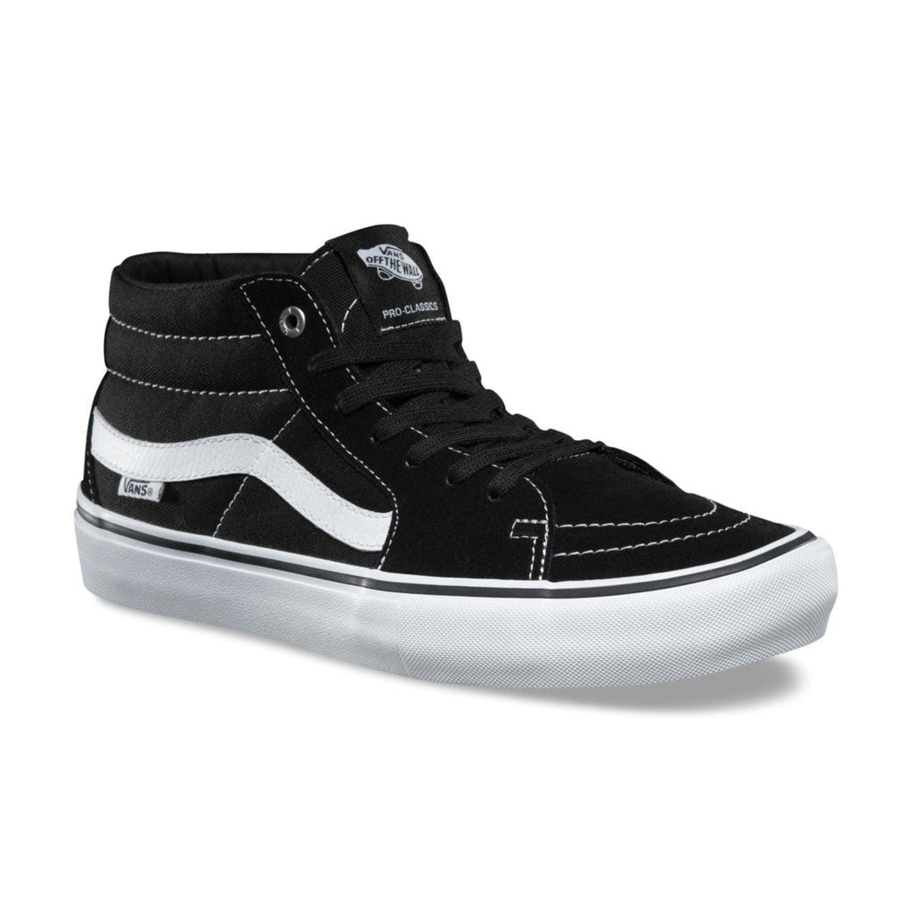 Vans SK8 MID Pro Black/White - 50-50 Skate Shop