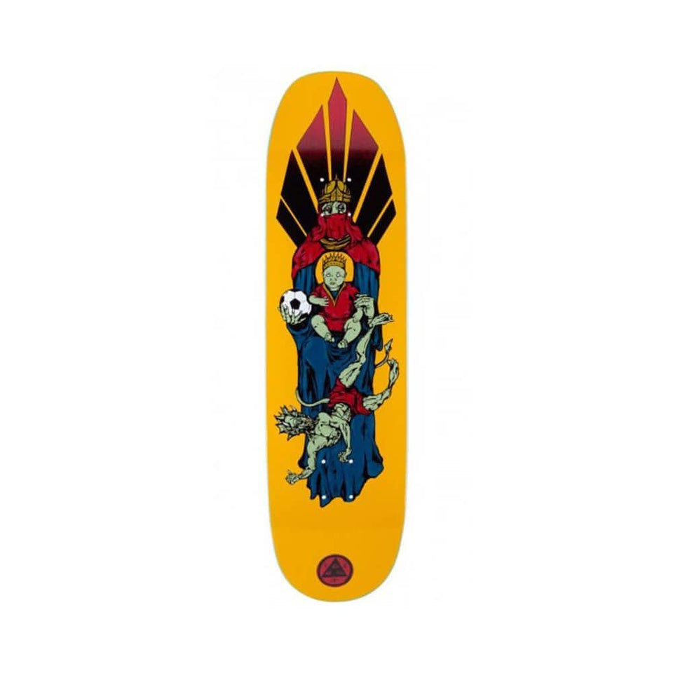 Welcome Skateboard Deck Futbol On Moontrimmer 2.0 8.5" x 32.25" Gold 14.625" WB - 50-50 Skate Shop