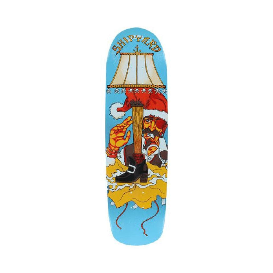 Shipyard Skateboard Deck Custom Shape Pirate Love 8.75" x 32.5" Blue - 50-50 Skate Shop