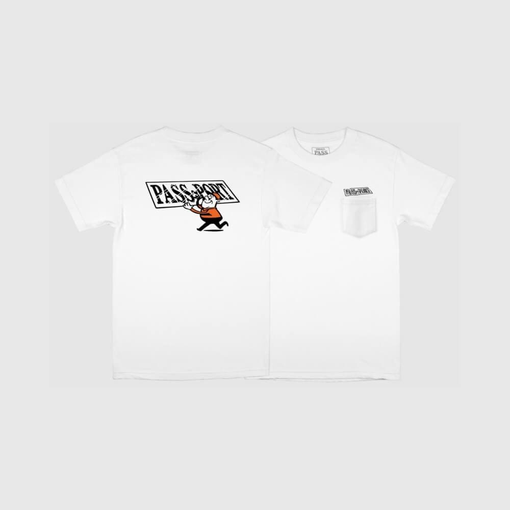 Passport Tee Mirror Man White - 50-50 Skate Shop