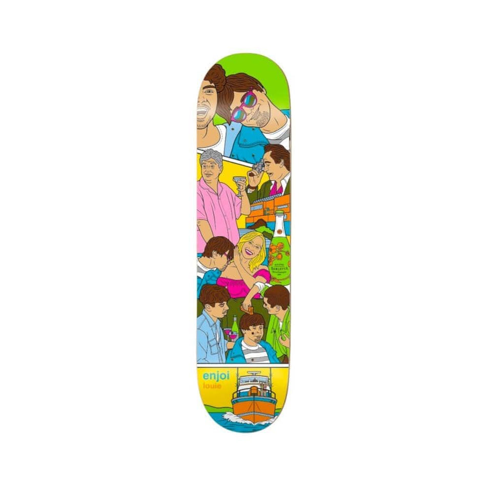 Enjoi Skateboard Deck Weekend At Louies R7 8.25" x 31.9" Louie Barletta 14.25" WB - 50-50 Skate Shop