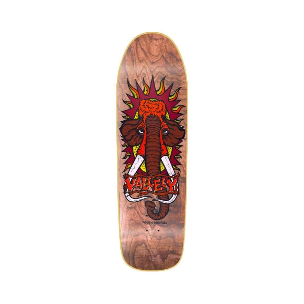 New Deal Skateboard Deck Vallely Mammoth SP 9.5" x 32.2" Brown 14" WB - 50-50 Skate Shop