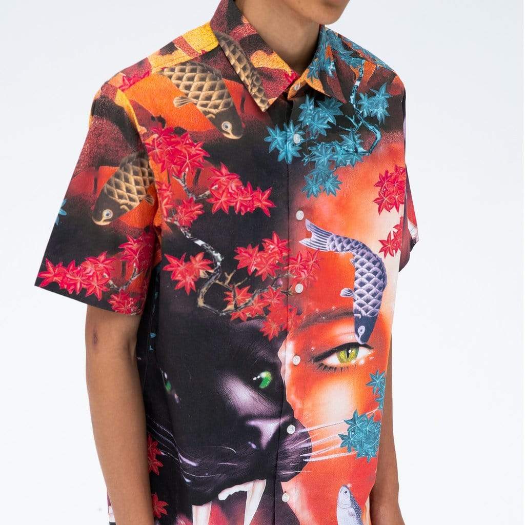 Ripndip KOI Short Sleeve Button Up Tee Multi - 50-50 Skate Shop