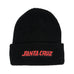 Santa Cruz Depth Dot Youth Beanie Black - 50-50 Skate Shop
