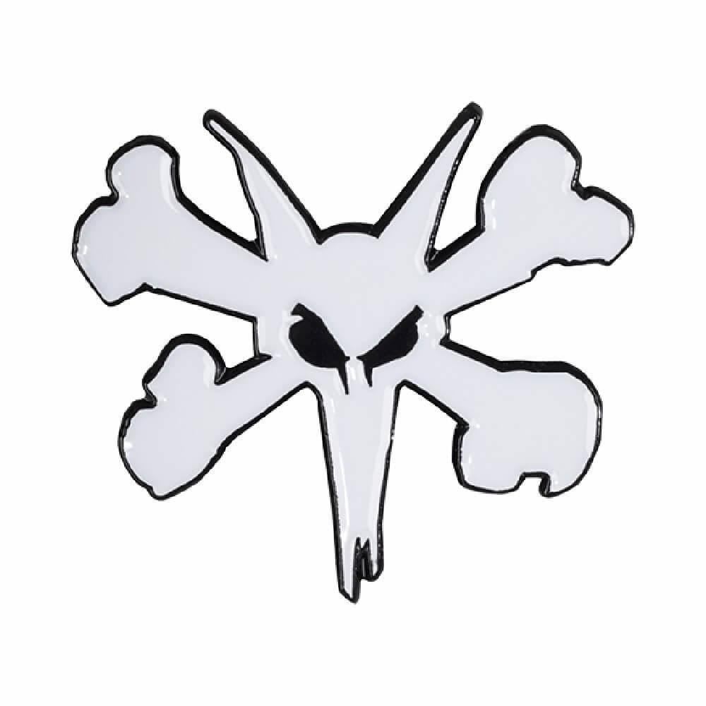 Bones Wheels Lapel Pin Rat Logo White - 50-50 Skate Shop