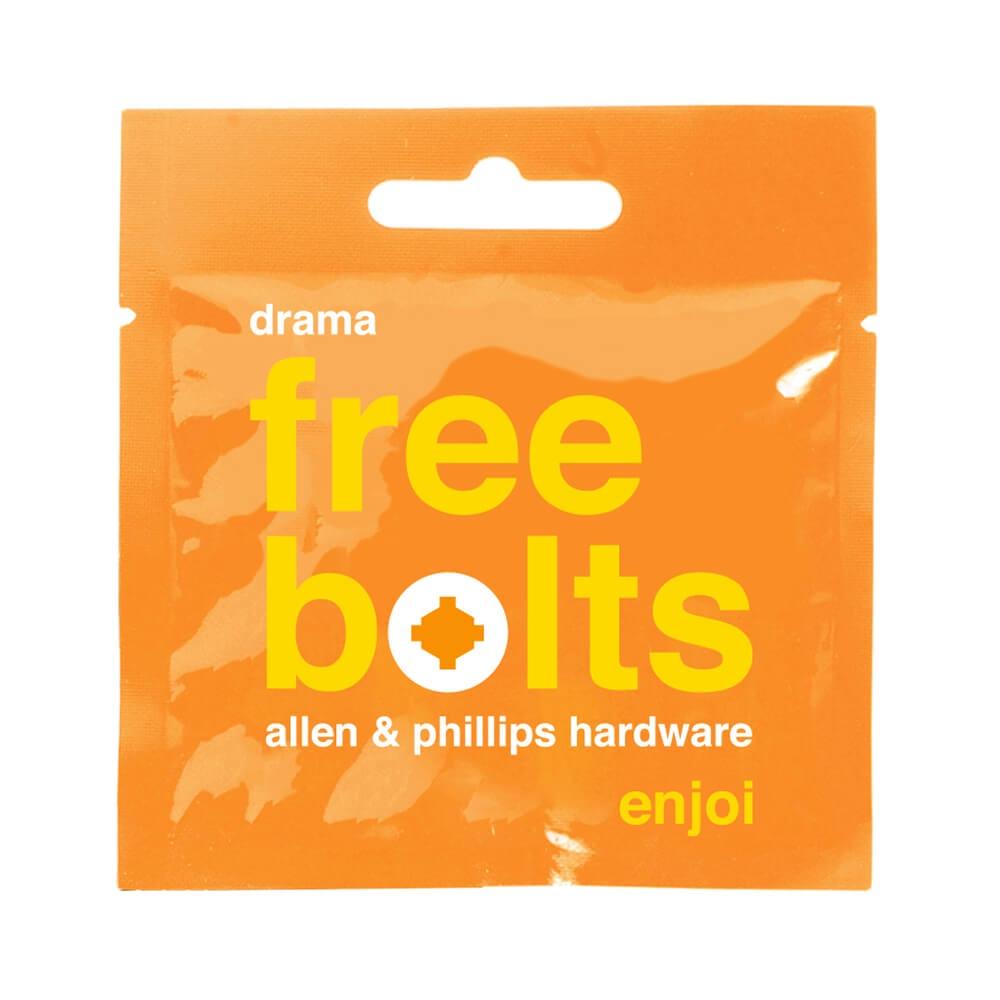 Enjoi Skateboard Drama Free Bolts 1" - Set of 8 - 50-50 Skate Shop