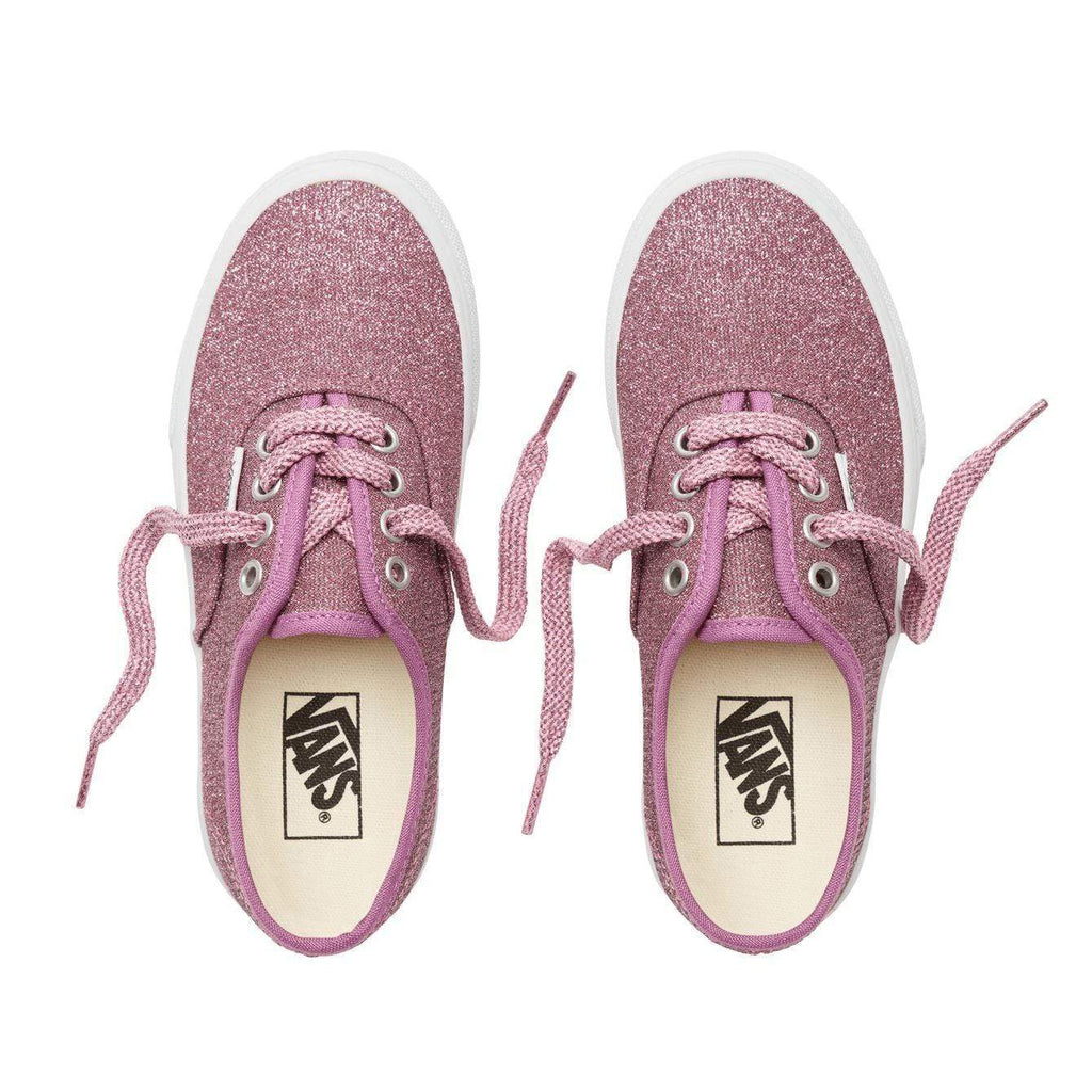 Vans Kids Authentic (Lurex Glitter) Pink True White - 50-50 Skate Shop