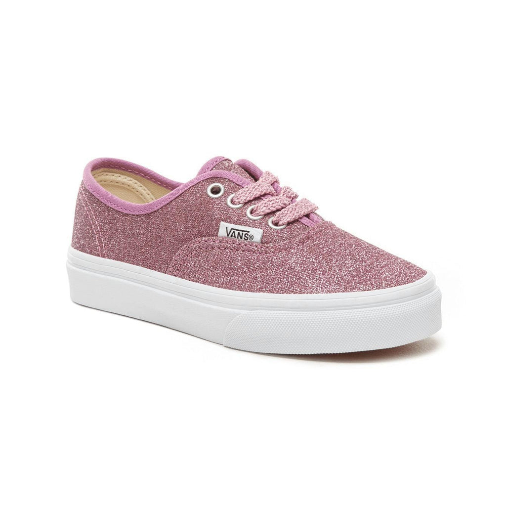 Vans Kids Authentic (Lurex Glitter) Pink True White - 50-50 Skate Shop