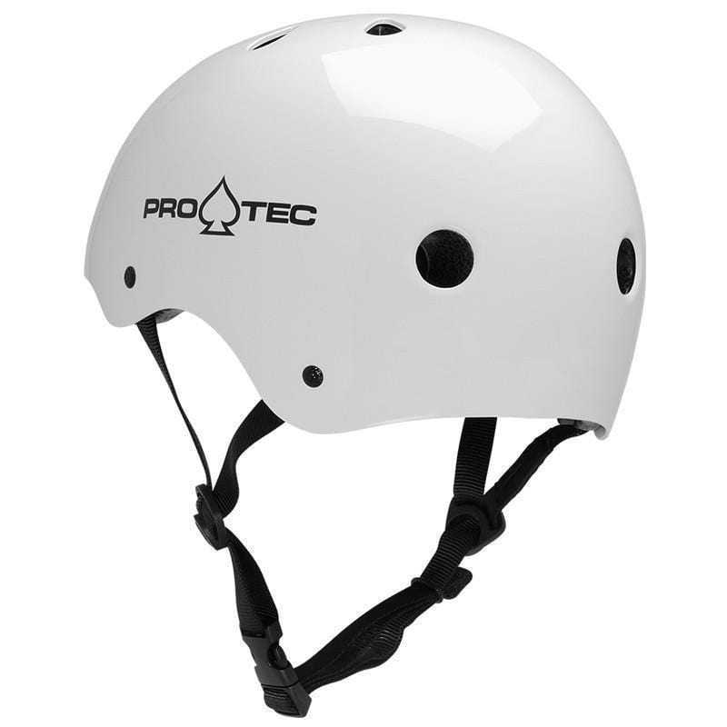 Pro Tec Classic Skate Helmet Gloss White - 50-50 Skate Shop