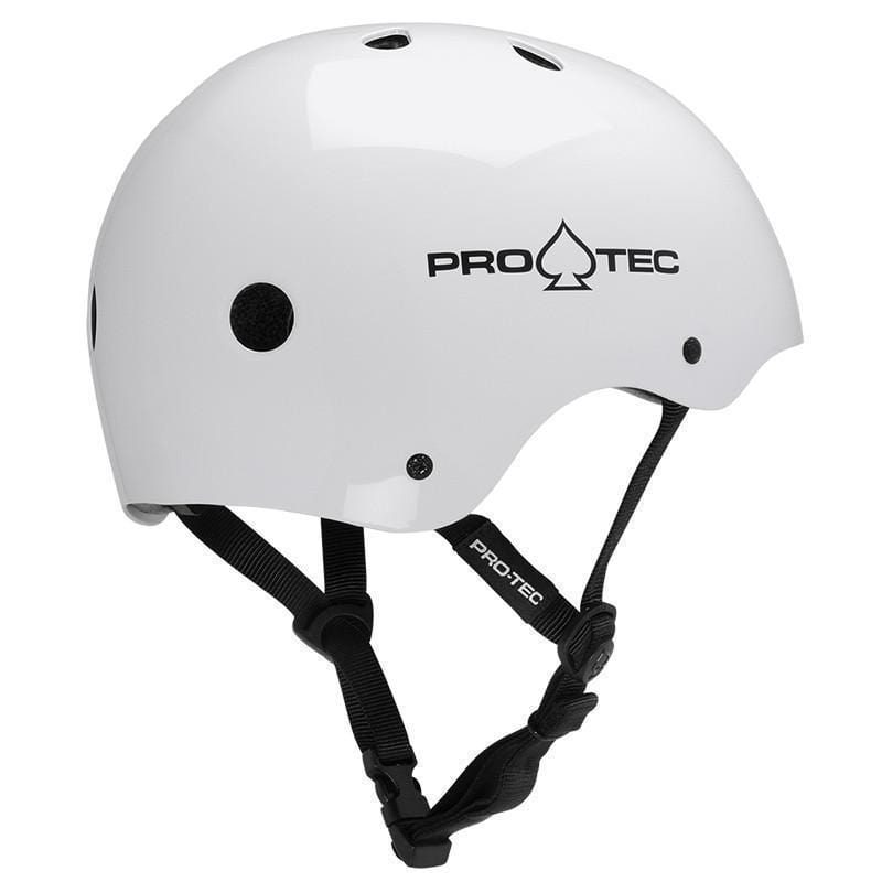 Pro Tec Classic Skate Helmet Gloss White - 50-50 Skate Shop