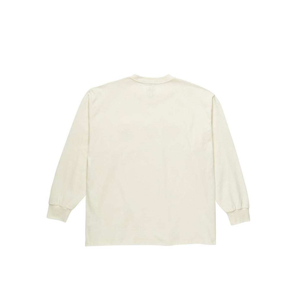 Polar Skate Pocket Long Sleeve Tee Ivory - 50-50 Skate Shop