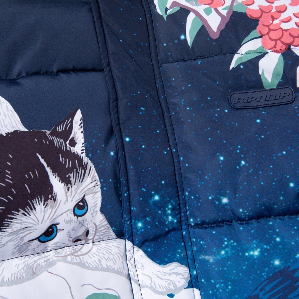 Ripdnip Jacket Snow Bird Puffer Multi - 50-50 Skate Shop