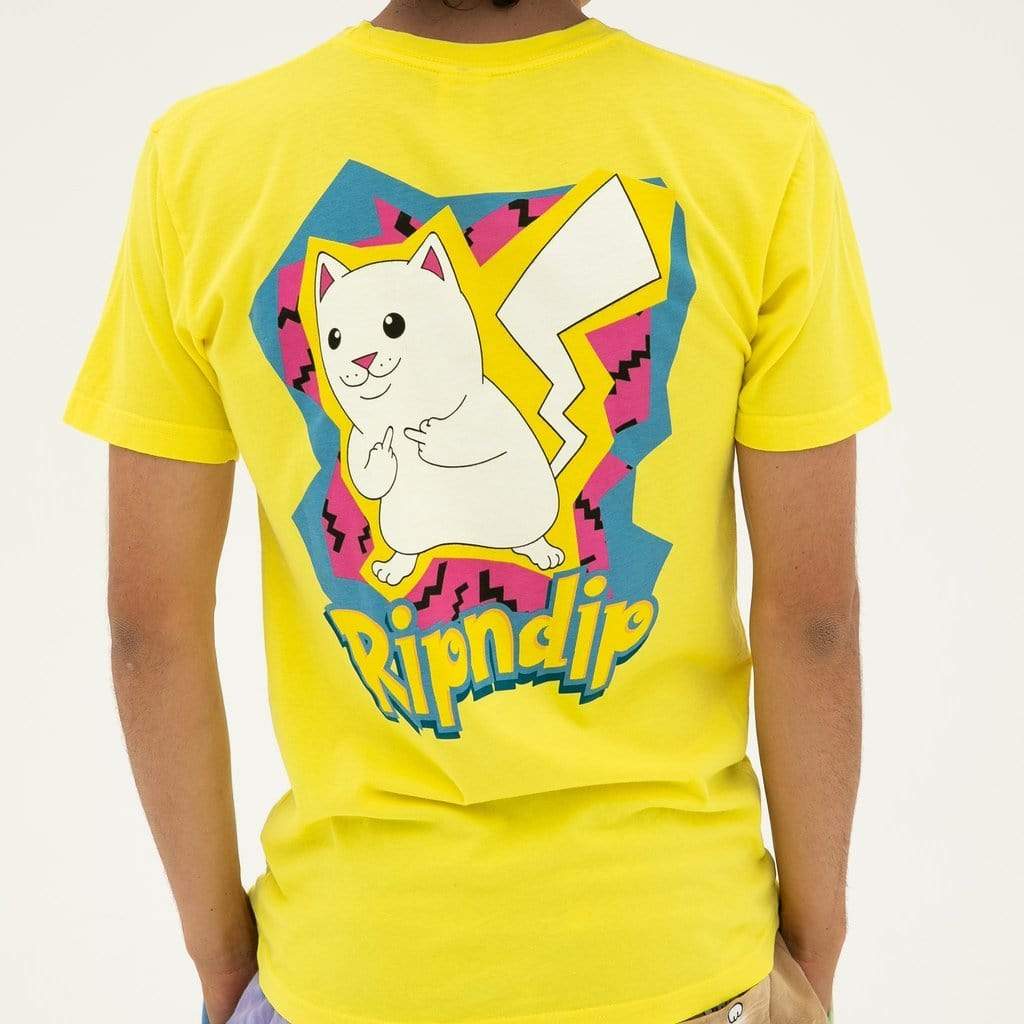 Ripndip Tee Catch Em All Yellow - 50-50 Skate Shop