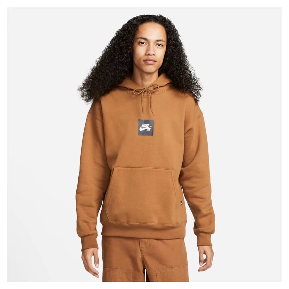 Nike SB Fleece Skate Hoodie Box Logo - Ale Brown - 50-50 Skate Shop
