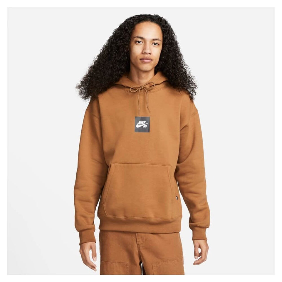 Nike SB Fleece Skate Hoodie Box Logo - Ale Brown - 50-50 Skate Shop