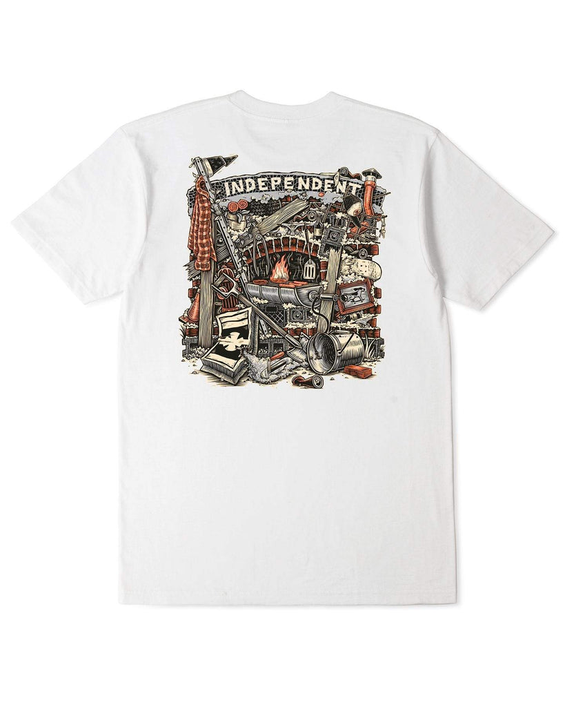 Independent Crust Tee White - 50-50 Skate Shop