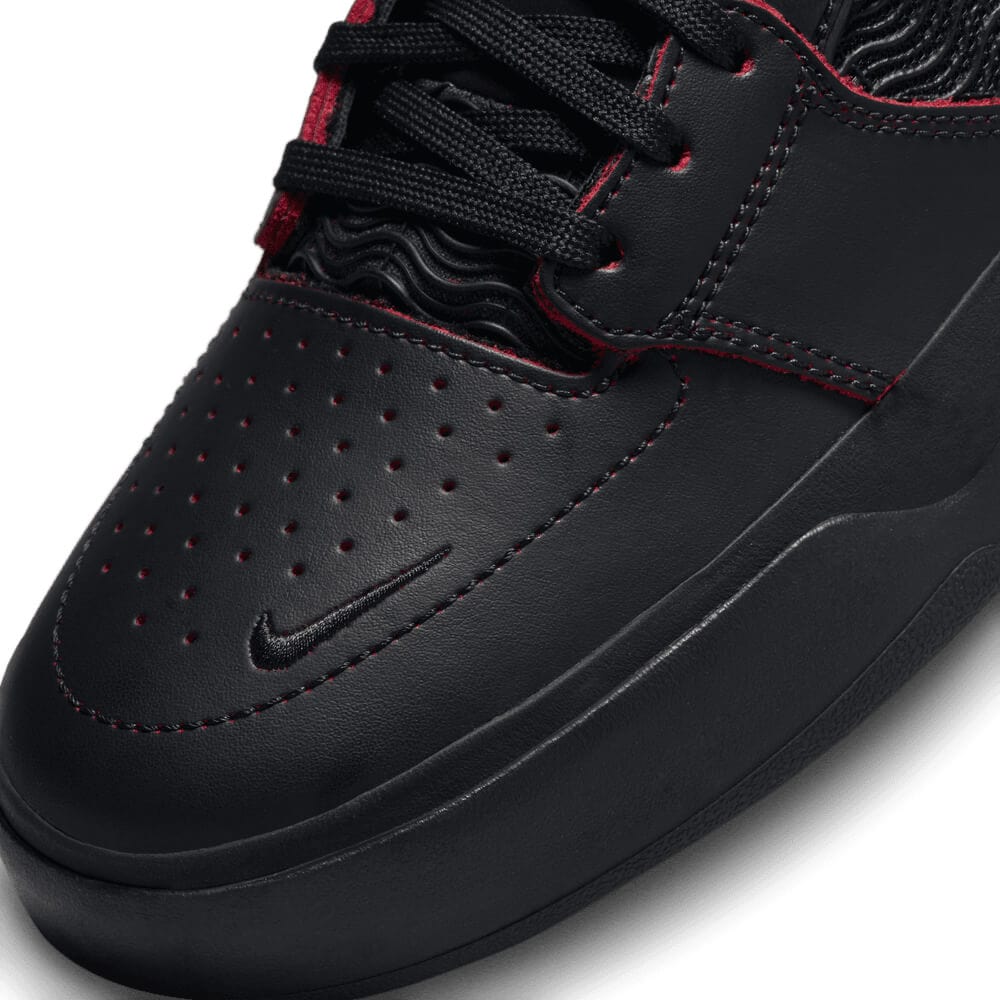 Nike SB Ishod Premium - Black Black Black University Red - 50-50 Skate Shop