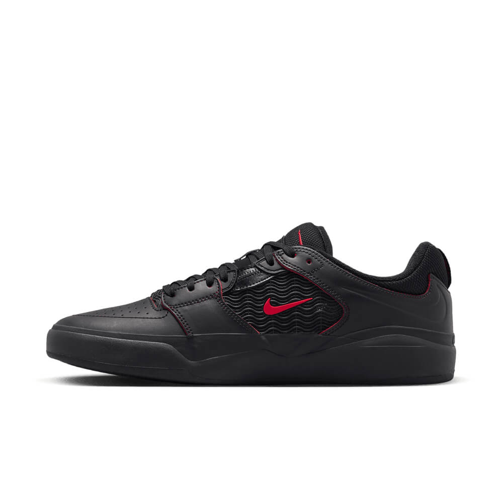 Nike SB Ishod Premium - Black Black Black University Red - 50-50 Skate Shop
