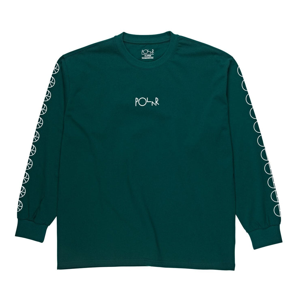 Polar Skate Racing Long Sleeve Tee Dark Green - 50-50 Skate Shop
