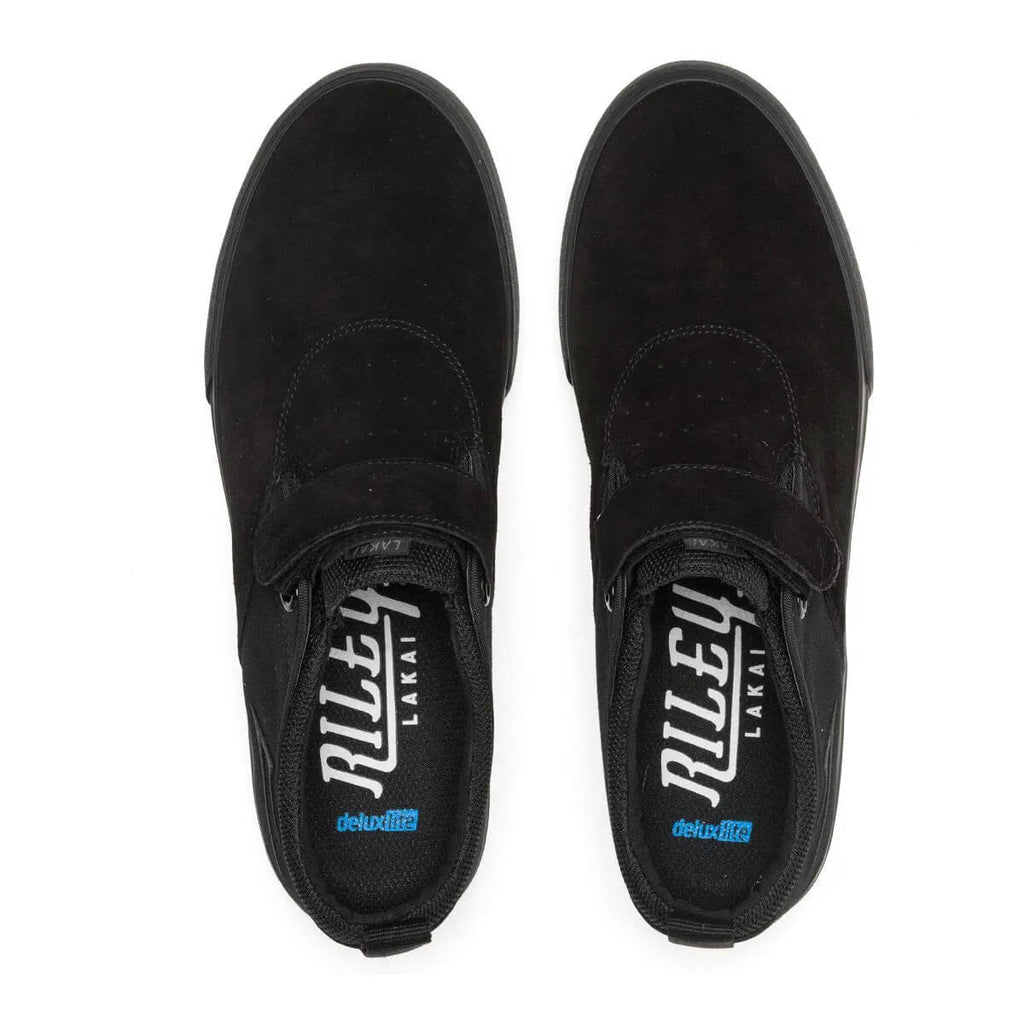 Lakai Riley 2 VS Black Black Suede - 50-50 Skate Shop