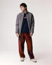 Butter Goods Jacket Plaid Reversible Puffer Blue Brown - 50-50 Skate Shop