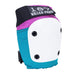 187 Adult Six Pack Skate Pad Set Knee Elbow Wrist Guards Pink Teal - 50-50 Skate Shop
