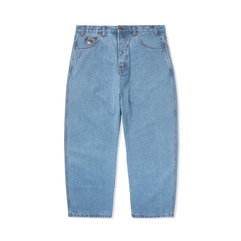 Butter Goods Santosuosso Denim Jeans Washed Indigo (brown hat) - 50-50 Skate Shop
