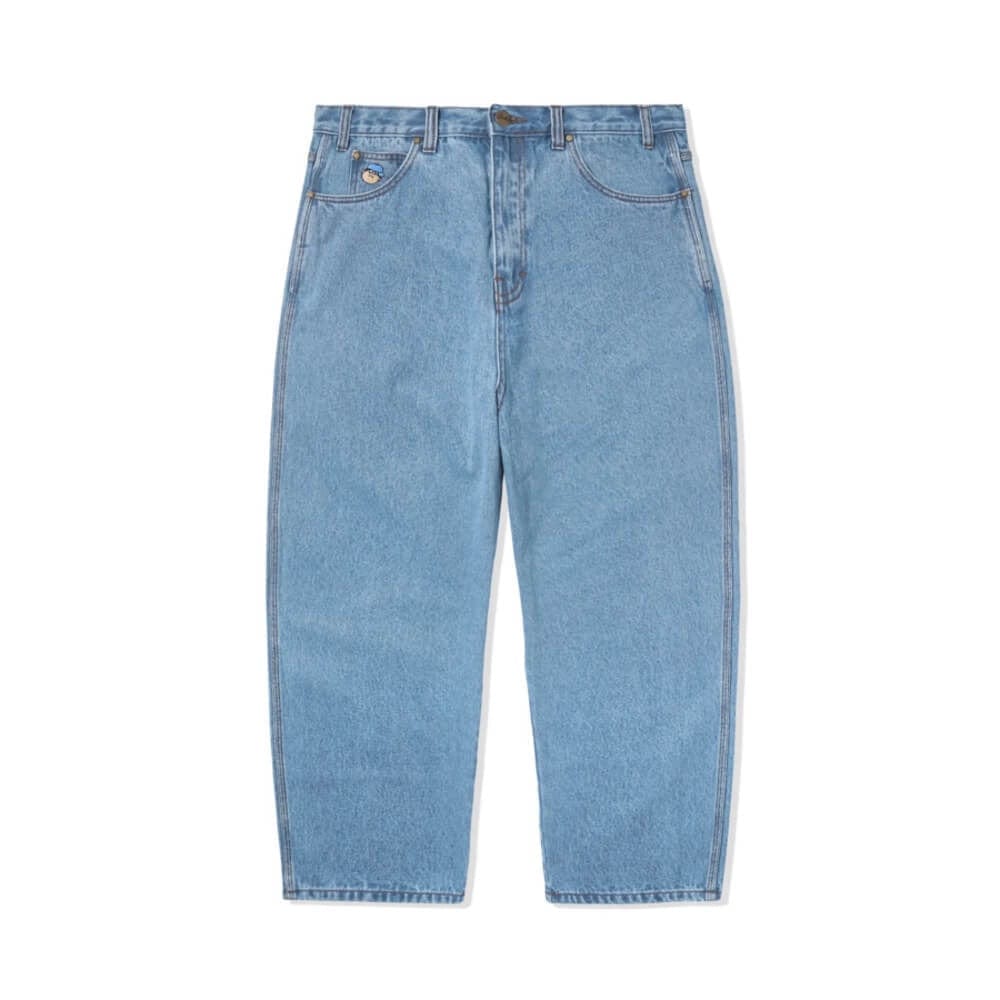 Butter Goods Santosuosso Denim Pants Washed Indigo Lt Blue Hat - 50-50 Skate Shop