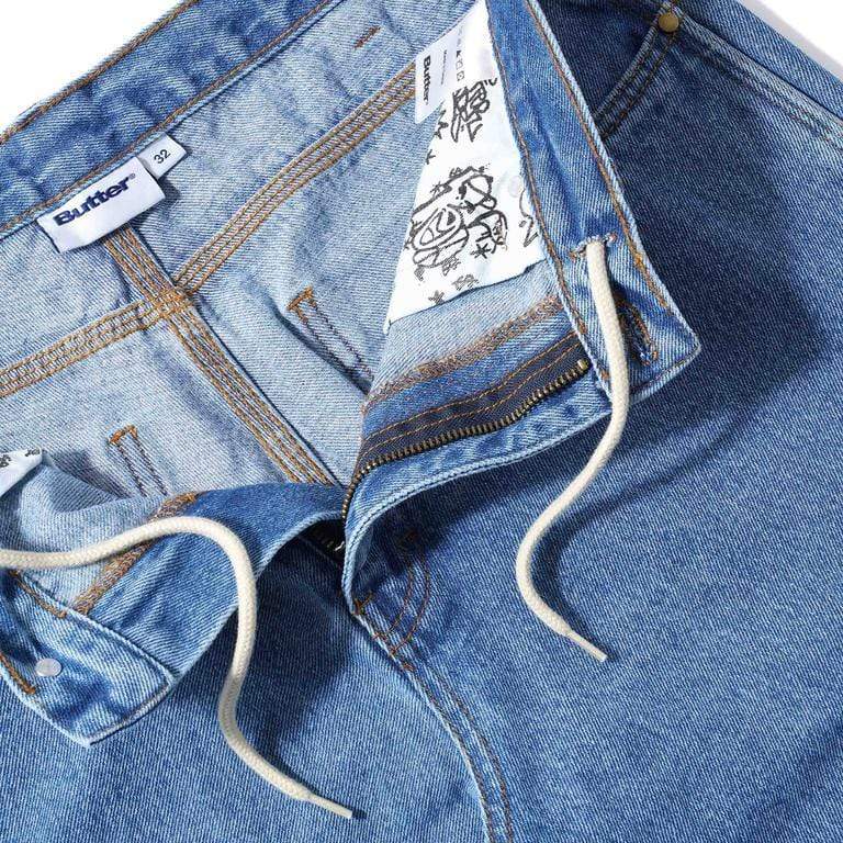 Butter Goods Santosuosso Denim Pants Washed Indigo - 50-50 Skate Shop