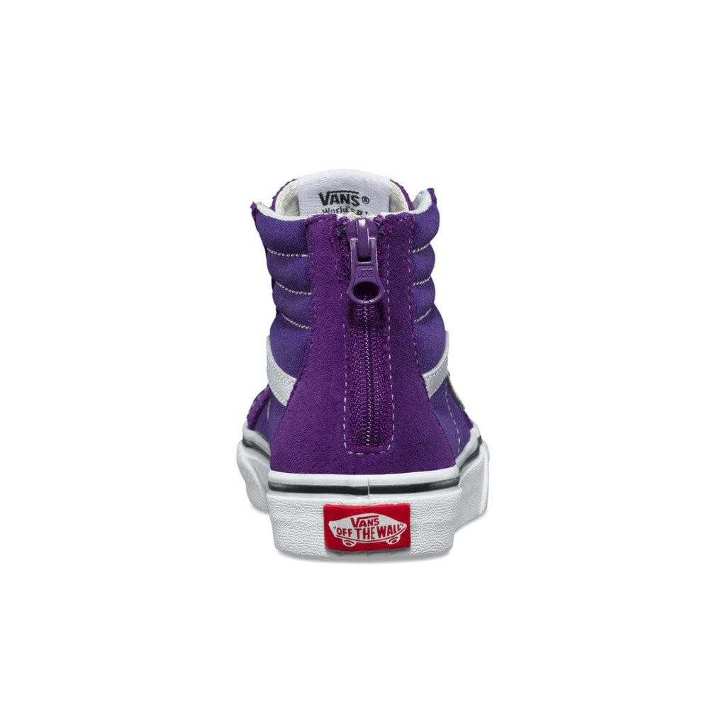Vans Kids Sk8 Hi Zip Heliotrope True White - 50-50 Skate Shop