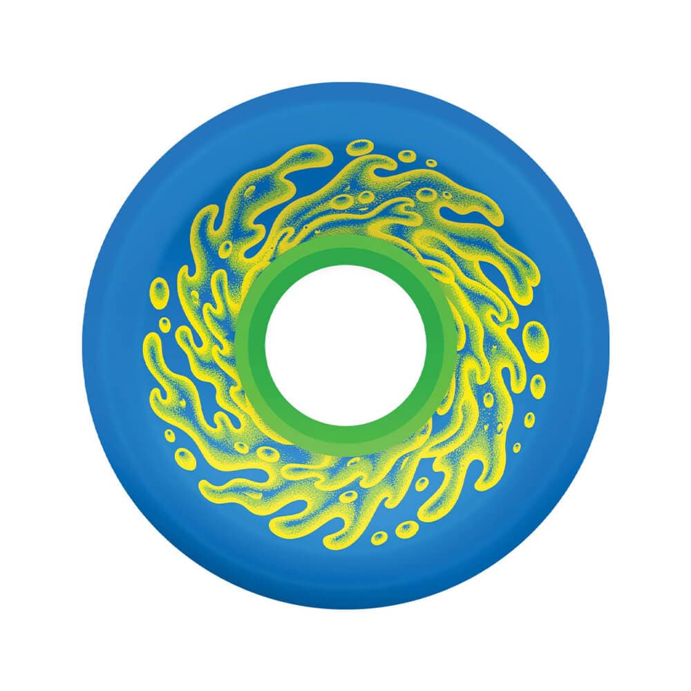Santa Cruz Skateboard Wheels OG Slime 66mm 78A Blue Green - Set of 4 - 50-50 Skate Shop