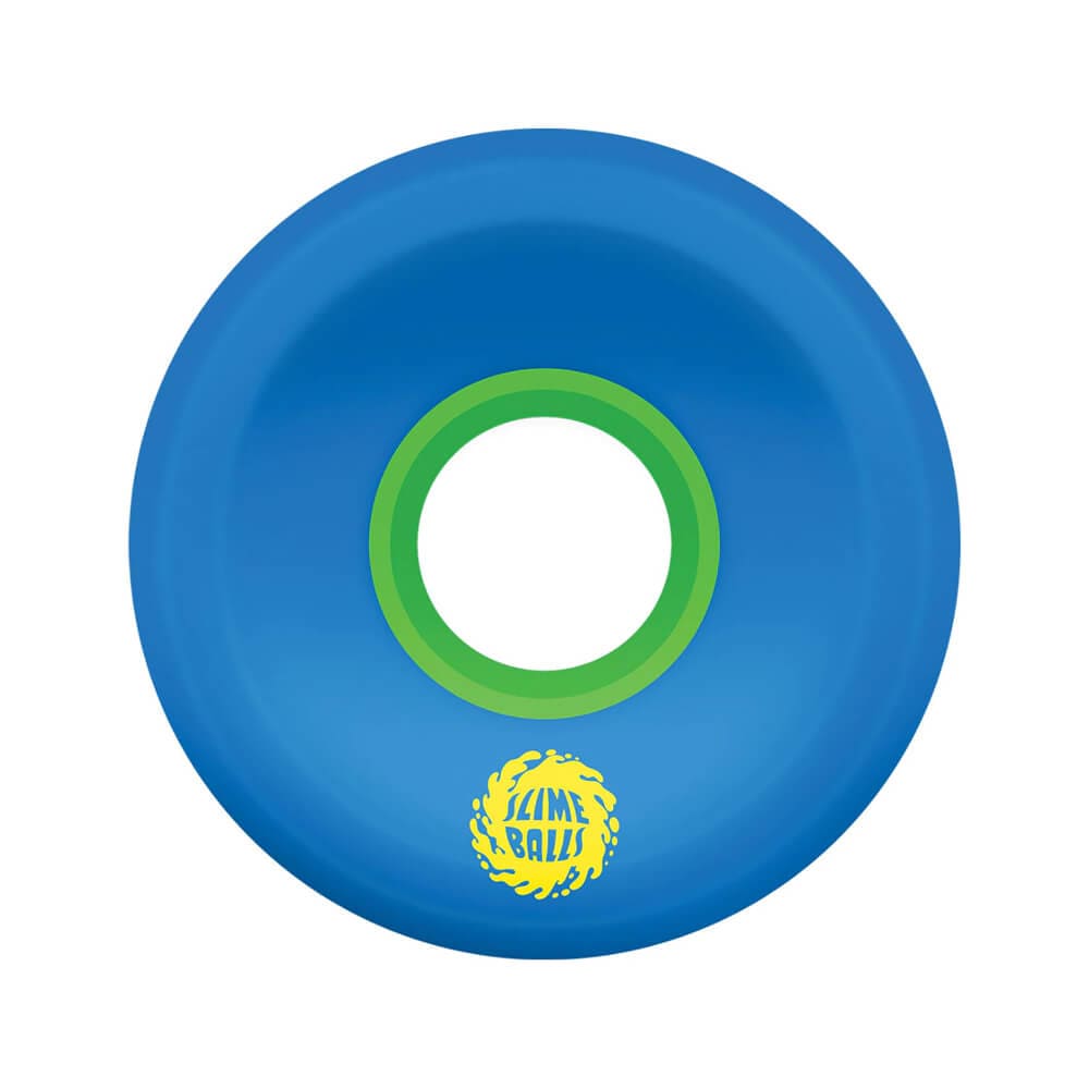 Santa Cruz Skateboard Wheels OG Slime 66mm 78A Blue Green - Set of 4 - 50-50 Skate Shop