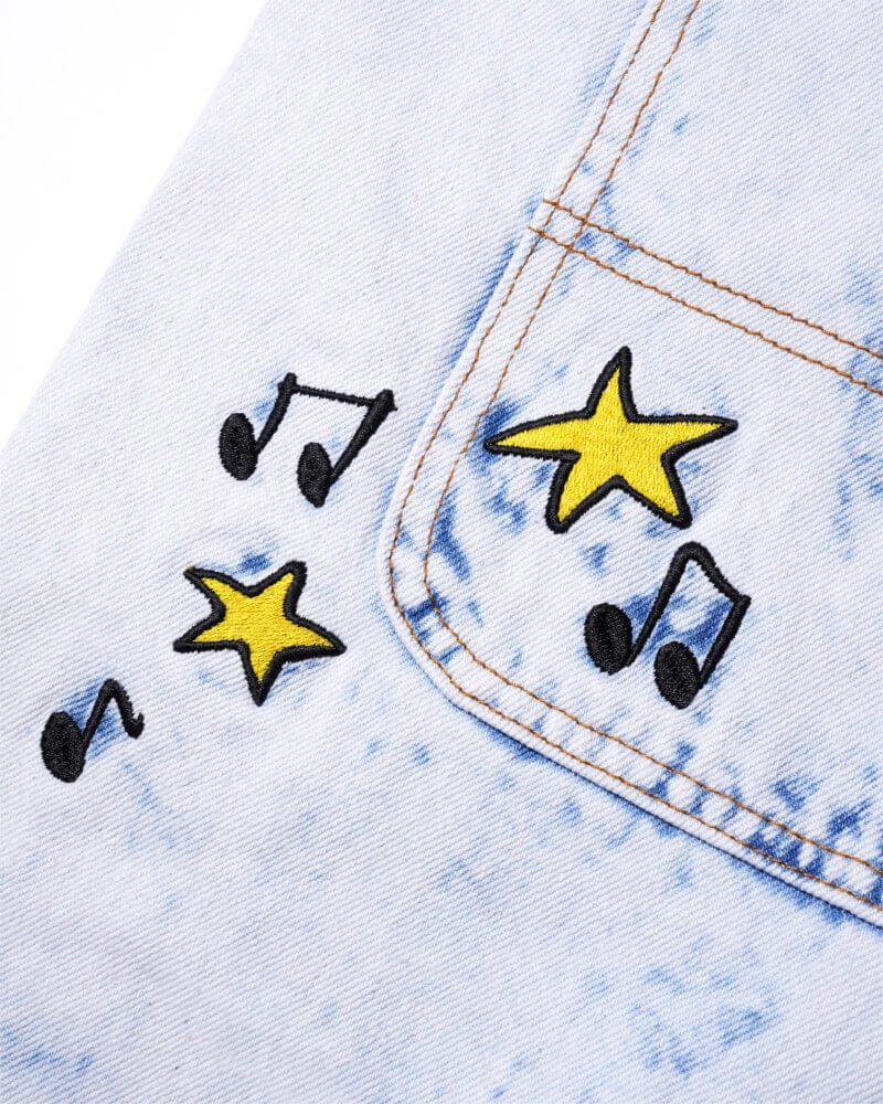 Butter Goods x Smurf Harmony Denim Pants Bleach Dye Indigo - 50-50 Skate Shop