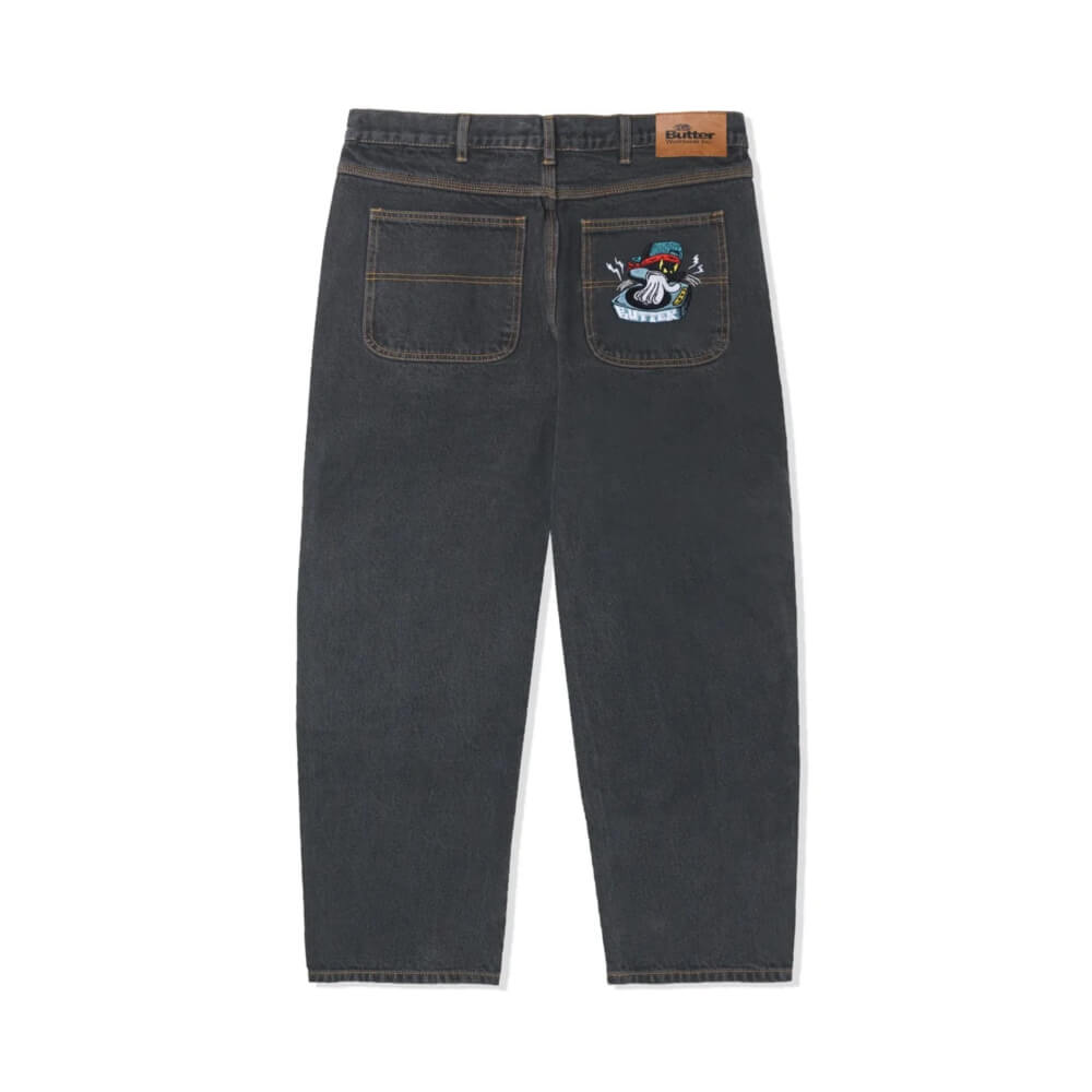 Butter Goods Spinner Denim Jeans Faded Black - 50-50 Skate Shop