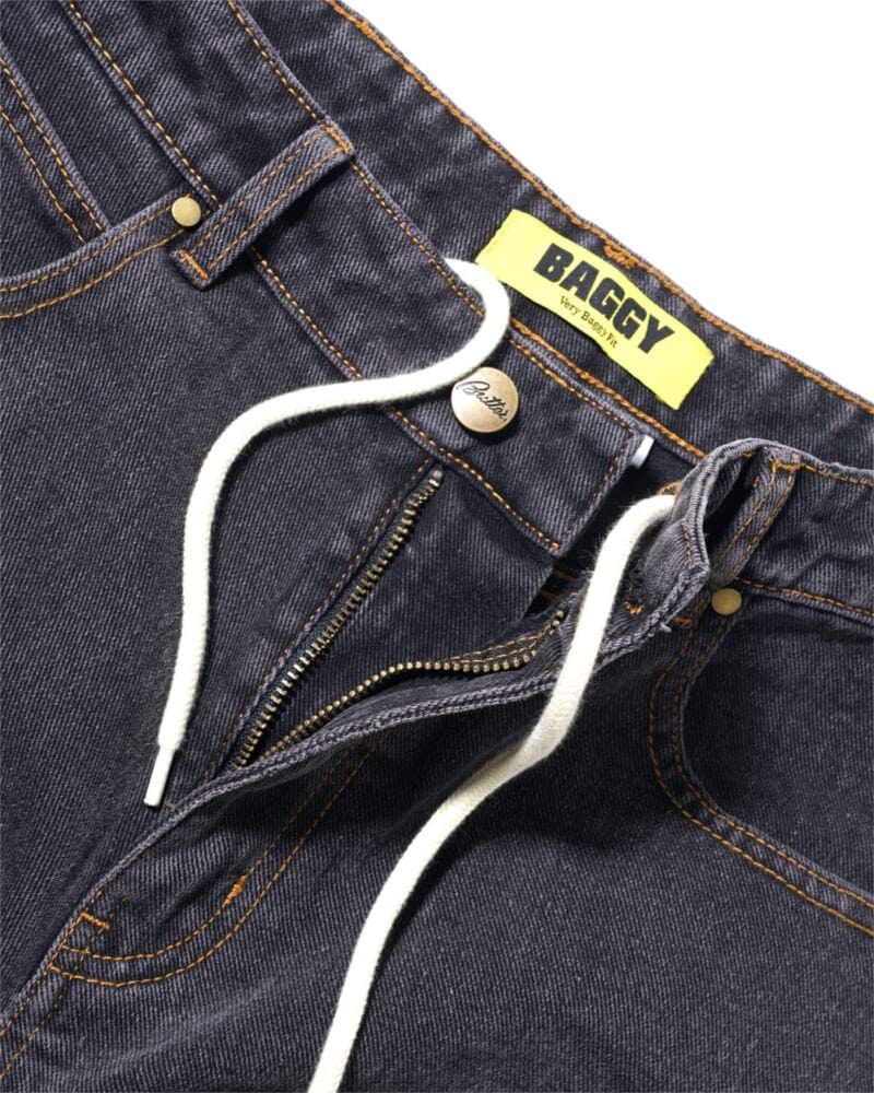 Butter Goods Spinner Denim Jeans Faded Black - 50-50 Skate Shop