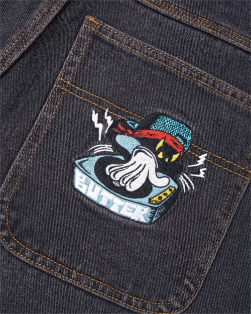 Butter Goods Spinner Denim Jeans Faded Black - 50-50 Skate Shop