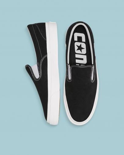 Converse Skate One Star CC Slip On Black White White - 50-50 Skate Shop