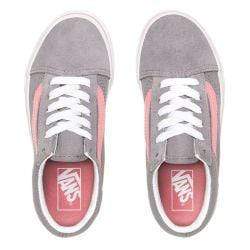 Vans Kids Old Skool (Pop) Frost Gray Pink Icing - 50-50 Skate Shop