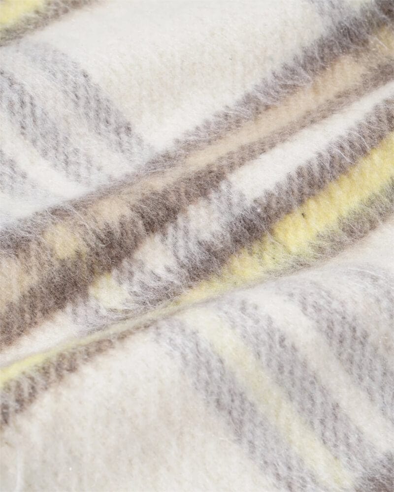 Butter Goods Reversible Hairy Plaid Vest Navy Wheat - 50-50 Skate Shop