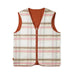Butter Goods Reversible Hairy Plaid Vest Brown Pink - 50-50 Skate Shop