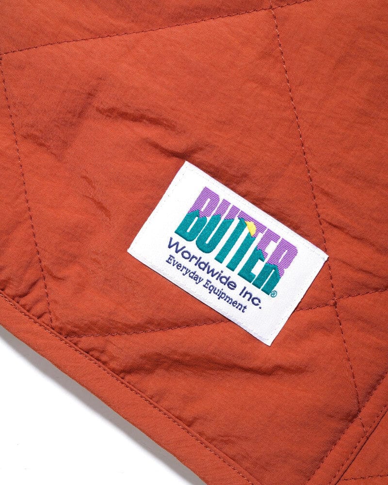 Butter Goods Reversible Hairy Plaid Vest Brown Pink - 50-50 Skate Shop