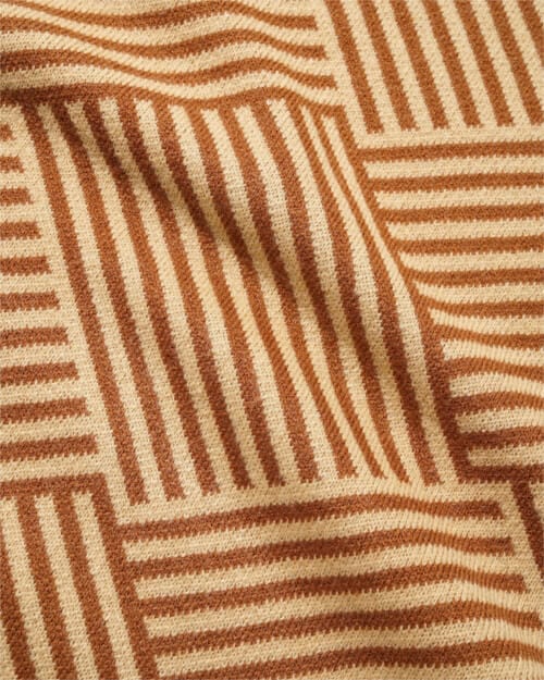 Butter Goods Parquet Knit Vest Brown Tan - 50-50 Skate Shop