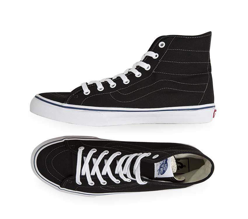 Vans Sk8 Hi Decon (Canvas) Black True White - 50-50 Skate Shop