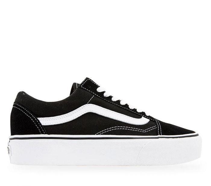 Vans Womens Old Skool Platform Black White - 50-50 Skate Shop