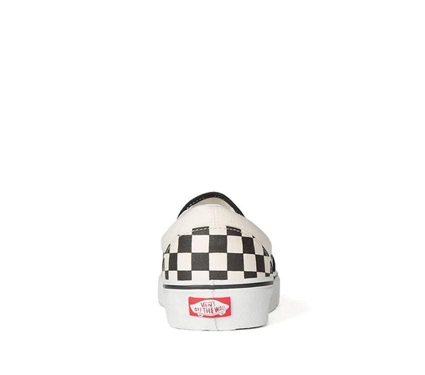 Vans Classic Slip On Black White Checker White - 50-50 Skate Shop