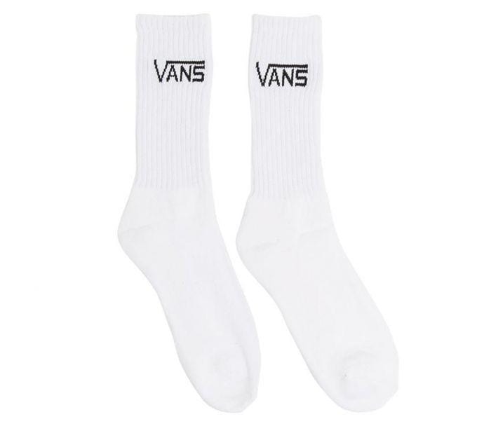 Vans Classic Crew Socks Mens Size 6.5-9 White 3 Pack - 50-50 Skate Shop