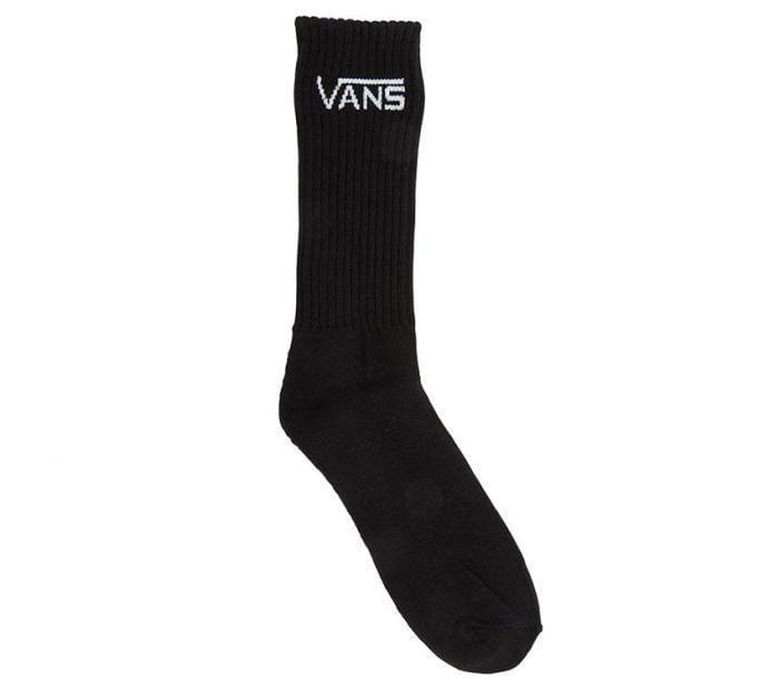 Vans Classic Crew Socks Mens Size 6.5-9 Black 3 Pack - 50-50 Skate Shop