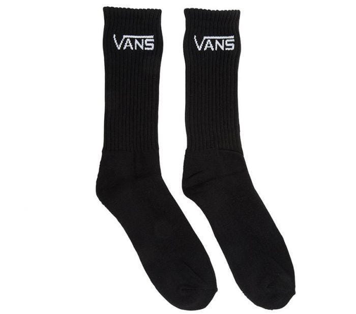 Vans Classic Crew Socks Mens Size 6.5-9 Black 3 Pack - 50-50 Skate Shop